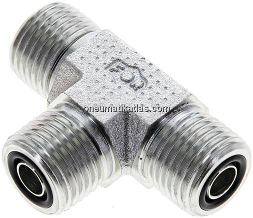 ORFS-T-Verschraubung UN 11/16"-16(AG)