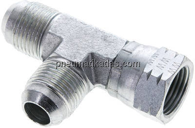T-Verschraubung,UNF 7/8"-14 (JIC), Stahl verzinkt