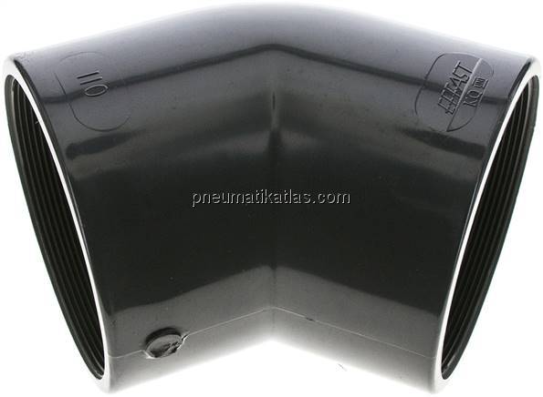 45°-Winkel Rp 4" (IG), PVC-U