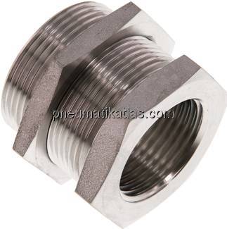 Schottverschraubung G 1"-M 42x2, 1.4571