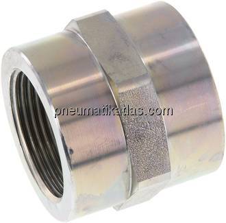 Hochdruck-Muffe G 1-1/4"-G 1-1/4", Stahl verzinkt
