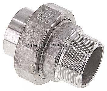 Anschweißverschraubung kon. dicht. R 1-1/4"(AG)-42,4mm