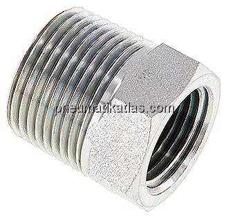 Reduziernippel NPT 3/4"(AG)-NPT 1/2"(IG), Stahl verzinkt
