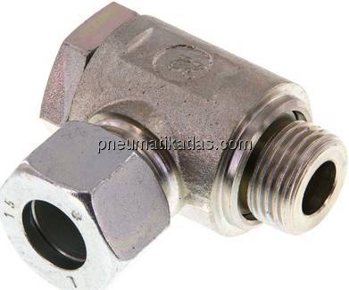 Winkel-Schwenkverschraubung G 1/2"-15 L (M22x1,5), Stahl verzinkt