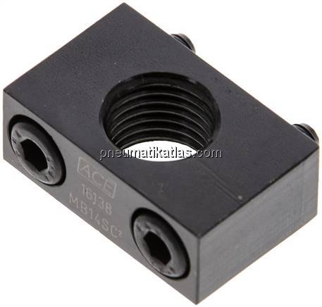 ACE-Klemmflansch, M 14x1,5, seitliche Befestigung