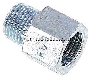 Adapter gerade (Schmiernippel) R 1/8" AG - M 10x1 IG