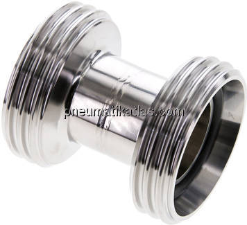 Doppelnippel (Milchgewinde) Rd 52 x 1/6"-Rd 52 x 1/6"