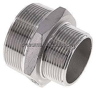 Doppelnippel NPT 2"-NPT 1-1/2", 1.4408