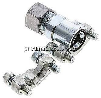 Gerade Flanschverschraubung 3/4"-SAE (3000 PSI), 20 S (M30x2)
