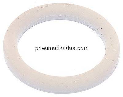 Dichtung (Milchgewinde) DN 25, Silikon (natur), 30x40x5,0mm