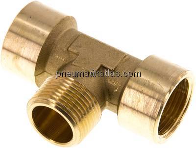 T-Einschraubstück G 3/4"(IG)-R 3/4"(AG), Messing
