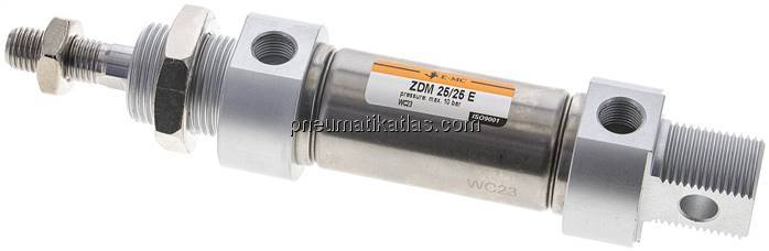 ISO 6432-Zylinder, doppeltwirkend, Kolben 25mm,Hub 25mm