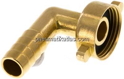 2/3-Schlauchtülle, mit Mutter G 3/4"-13 (1/2")mm, Winkel 90°