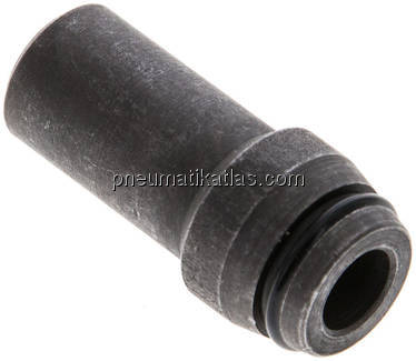 Anschweißnippel 12 x 2,5mm, Stahl phosphatiert