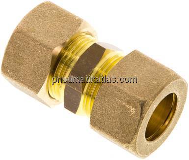 Gerade Klemmringverschraubung 16 (M22x1,5)mm, Messing