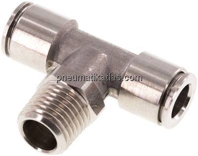 T-Steckanschluss R 1/4"-8mm, IQS-Edelstahl