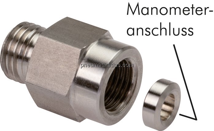 Manometer-Schneidringverschr. G 1/2"-12 S (M20x1,5), ohne Mutter & Schneidring,
