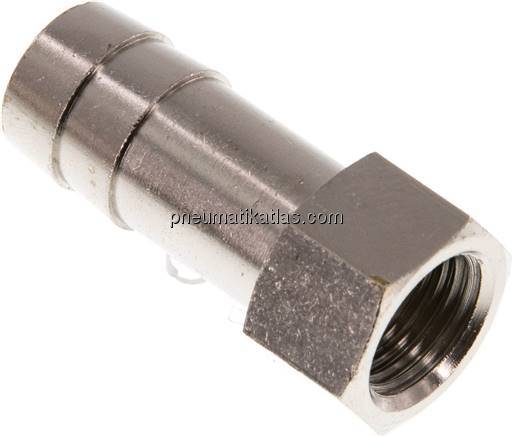 Aufschraub-Schlauchtülle G 1/4"-13 (1/2")mm, Messing vernickelt