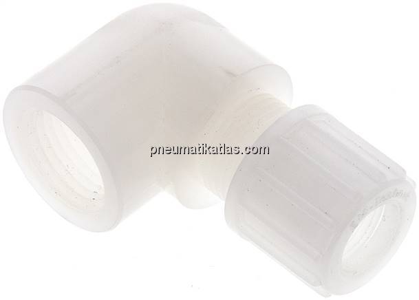 Winkel-Aufschraubverschraubung G 1/2"-14x12mm, PVDF