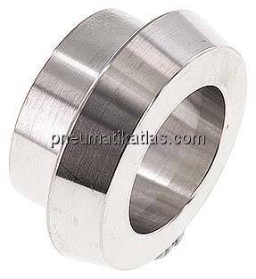 Kegelstutzen (Milchgewinde) 44mm Kegel-33,7mm, 1.4301