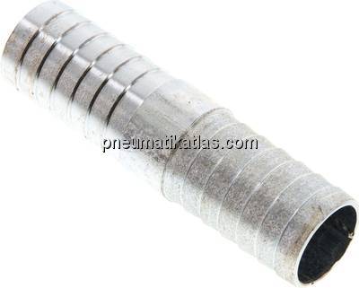 Schlauchverbindungsrohr 25 (1")mm-25 (1")mm, Stahl verzinkt