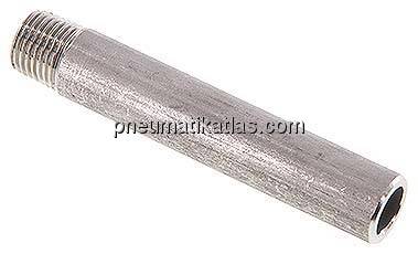 Anschweißnippel R 1/4"-80mm-13,5mm, 1.4571