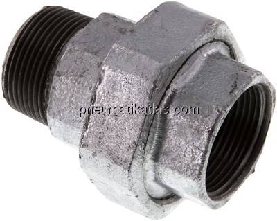 Verschraubung flach dichtend Rp/R 1-1/4" (IG/AG)