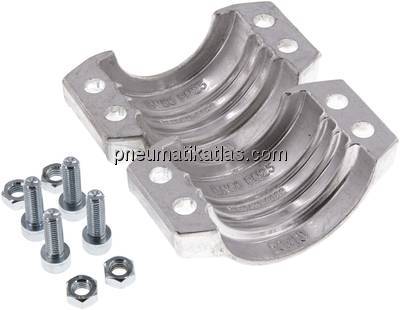 Klemmschalen 69 - 71mm, Aluminium, EN14420-3 (DIN2817)