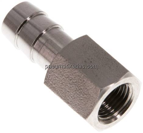 Aufschraub-Schlauchtülle G 1/8"-9 (3/8")mm, 1.4571