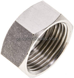 Überwurfmutter Messing vernickelt, G 3/4", 19 mm