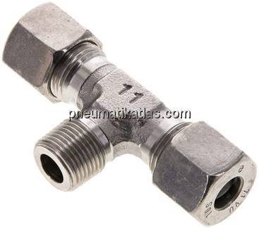 T-Schneidringverschraubung R 3/8"-10 S (M18x1,5), 1.4571