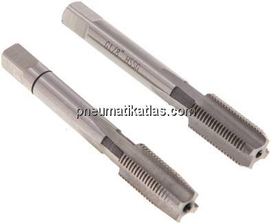 Handgewindebohrer, G 1/8", 2-teilig, DIN 5157 (DIN 253)