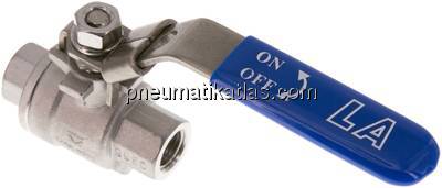 Edelstahl-Kugelhahn, Eco-Line, G 1/4", 0 bis 63bar