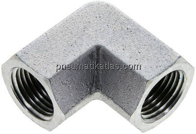 Hochdruck-90°-Winkel NPT 1/2" (IG), Stahl verzinkt