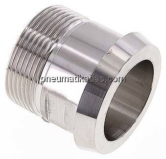 Kegelstutzen (Milchgewinde) 56mm Kegel-G 1-1/2", 1.4404
