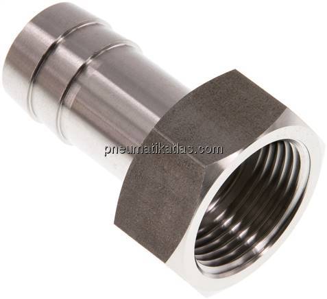 Aufschraub-Schlauchtülle G 3/4"-19 (3/4")mm, 1.4571