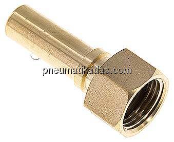 Schlauchtülle, EN14420-5 G 1/2"-13 (1/2")mm, Messing