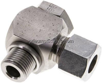 Winkel-Schwenkverschraubung G 1/2"-14 S (M22x1,5), 1.4571
