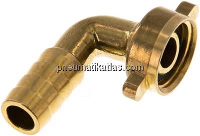 2/3-Schlauchtülle, mit Mutter G 1/2"-13 (1/2")mm, Winkel 90°