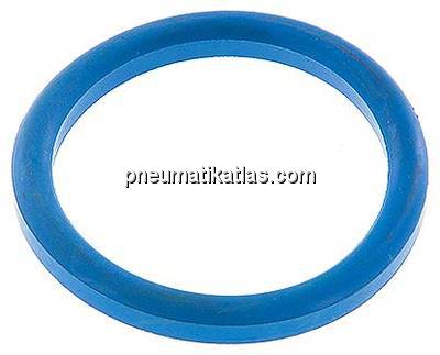 Dichtung (Milchgewinde) DN 40, NBR (blau), 42x52x5,0mm
