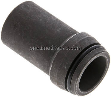 Anschweißnippel 25 x 3mm, Stahl phosphatiert