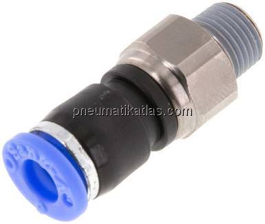 Gerade Drehverschraubung R 1/8"-6mm, IQS-Standard