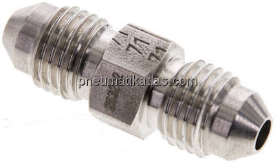 Doppelnippel UNF 7/16"-20(JIC)-UNF 7/16"-20(JIC), 1.4571