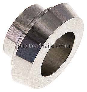 Kegelstutzen (Milchgewinde) 36mm Kegel-23,0mm, 1.4404