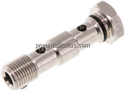Hohlschraube für IQS-Ringstücke, G 1/8" 2-fach