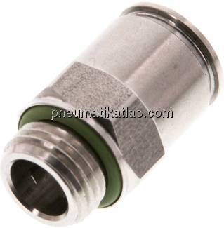 Gerader Steckanschluss G 1/4"-10mm, IQS-Edelstahl