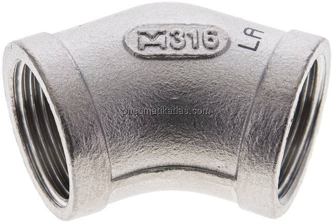 45°-Winkel Rp 3/4" (IG), 1.4408