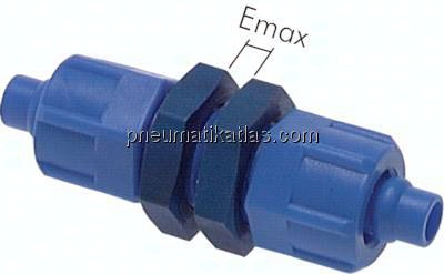 Schott-Verschraubung 8x6 - 8x6mm, Kunststoff (POM)