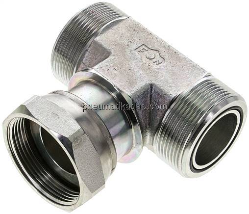 ORFS-T-Verschraubung UN 2"-12(AG/IG/AG)