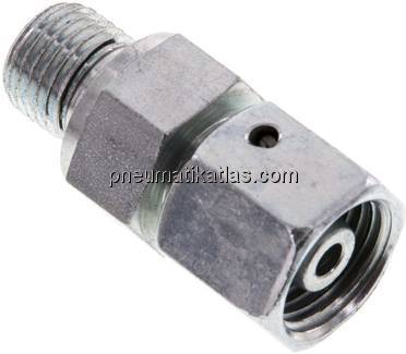 Einstellb. Schneidringverschr. G 1/4"-8 S, Stahl verzinkt